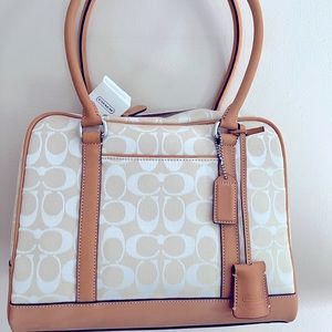 Coach Limited Edition Ivory Signature Satchel